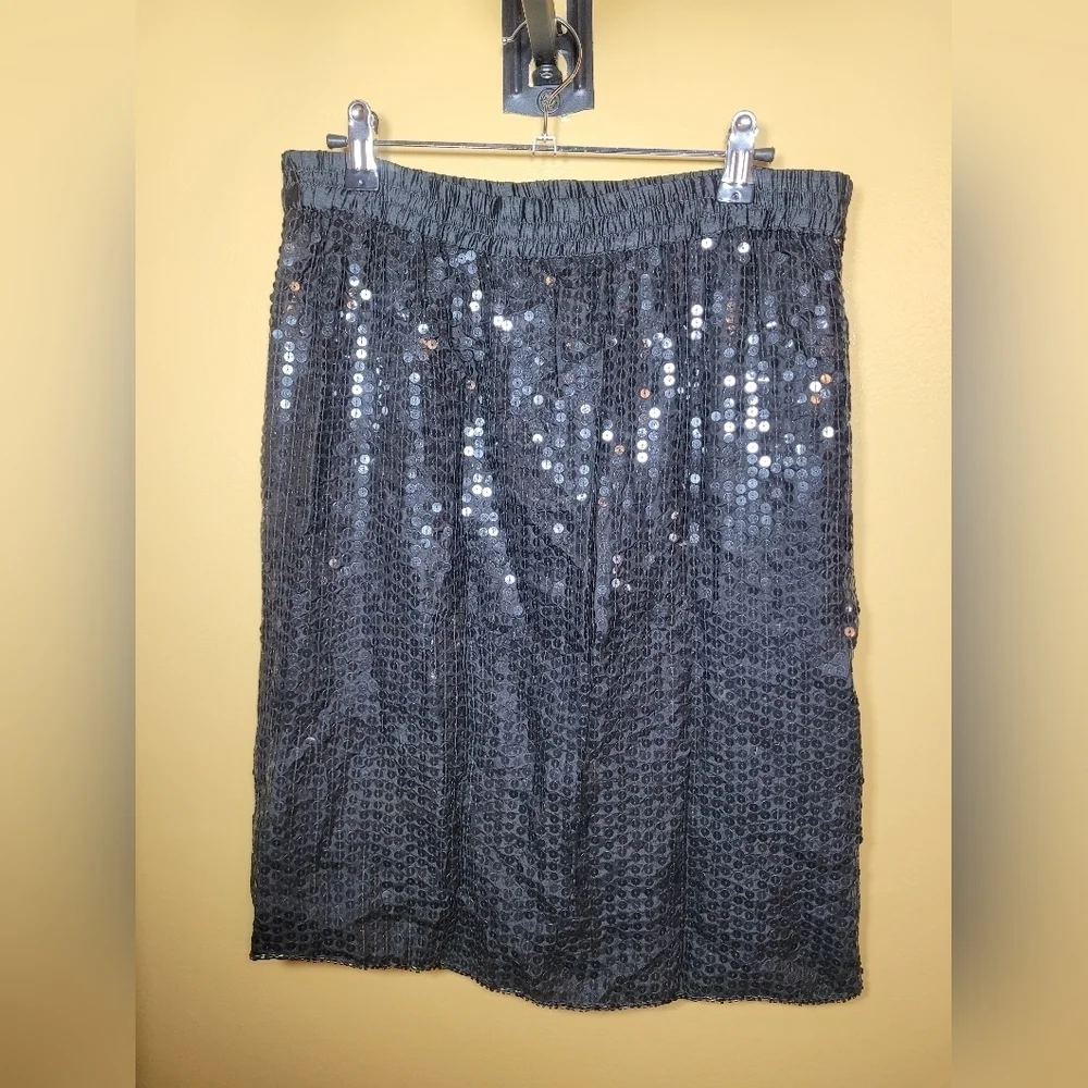 NWT Deadstock Vintage Tina 100% Silk Sequin Skirt sz M
